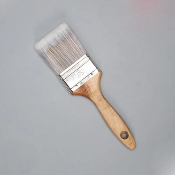 Selected Maxbell Wooden Handle Flat Head Brushes Reusable DIY Wall Decorating Brush 2.5inch Flexible