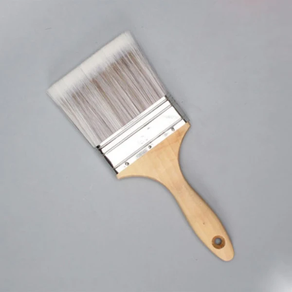 Green Maxbell Wooden Handle Flat Head Brushes Reusable DIY Wall Decorating Brush 4inch Soft