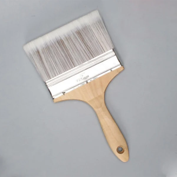 User-Friendly Maxbell Wooden Handle Flat Head Brushes Reusable DIY Wall Decorating Brush 6inch Flexible
