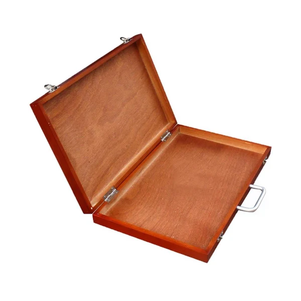 Carefully Designed Maxbell Portable Wooden Box Creative Artist Desktop Storage Case Consistent