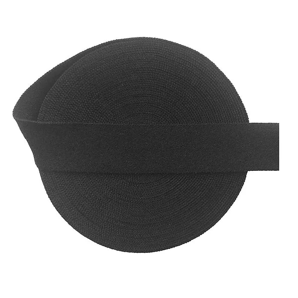Innovative Maxbell 2cm Elastic Flat Bias Binding Tape Craft Clothing Sewing Braided Rope Black Effective