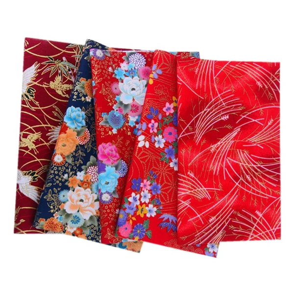 Long-Lasting Maxbell 5pcs 20x25cm Colorful Cotton Patchwork Sewing Quilt Fabrics Bundle E 20X25CM Powerful
