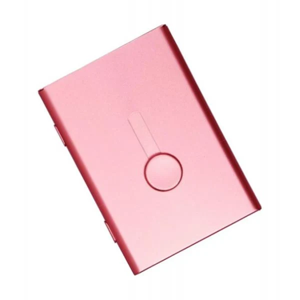 Easy-to-Use Maxbell Business Card Holder Case Metal Pocket Card Holder Name Card Pink Prestigious