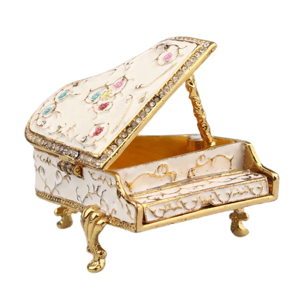 Outstanding Maxbell Classic Piano Model Musical Boxes Educational Toy Home Decor White Artisan