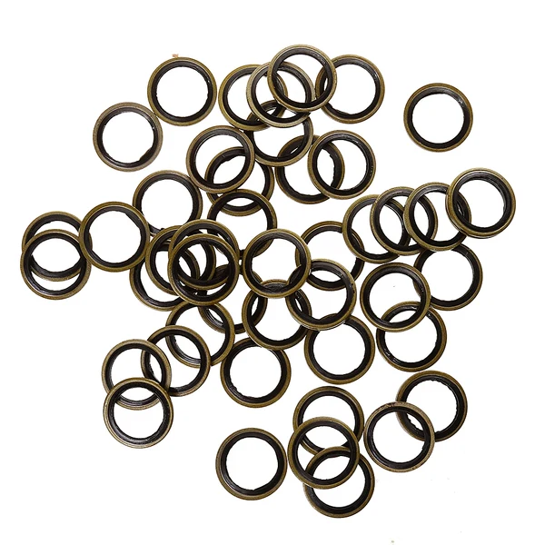Fashionable Maxbell 100pcs Φ20 Rubber Metal Combination Ring Sealing Rings Gasket Grommets Washers 20mm Original