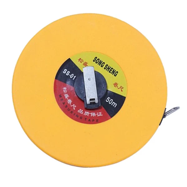 Flexible Maxbell Fiberglass Tape Measure Tool Leather Tape Measure Tool 50m Reusable