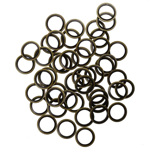 Smart Maxbell 100pcs Φ22 Rubber Metal Combination Ring Sealing Rings Gasket Grommets 22mm Crafted