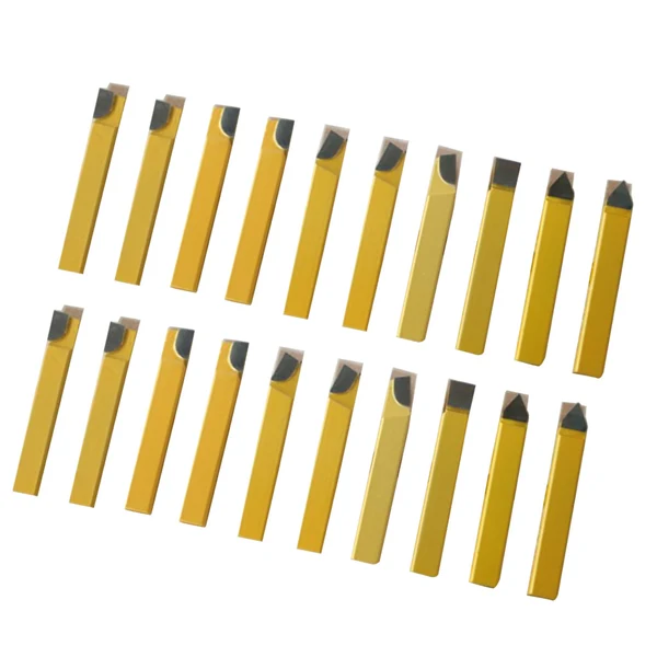 Eco-Friendly Maxbell 20x Carbide Tipped Lathe Metal Cutter Bit Cutting Turning Tool Set 6.35mm Verified