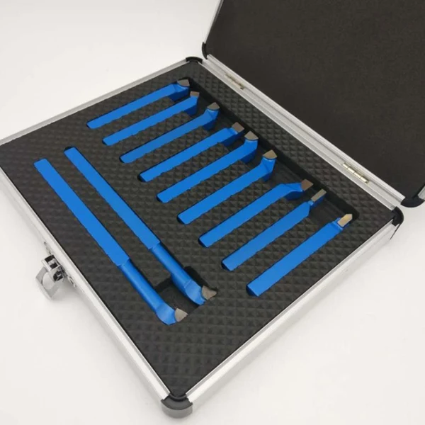 Secure Maxbell 11x Carbide Brazed Tipped Cutter Welding Turning Tool Blue for Home Use 10mm Clean