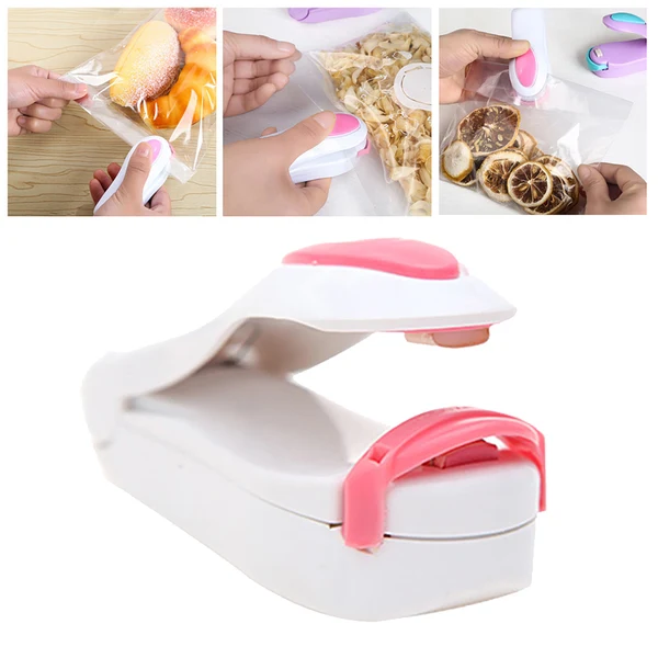 Reusable Maxbell Portable Sealing Tool Heat Mini Handheld Plastic Bag Impluse Sealer White Clean