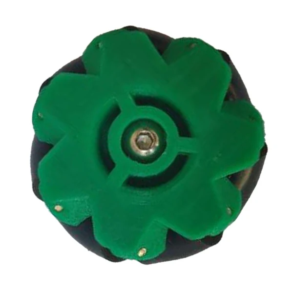 Organic Maxbell Omni wheel Mecanum Wheels with Coupling Green Flexible