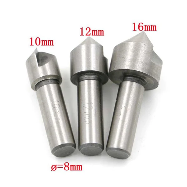Breathable Maxbell 3Pcs HSS Countersink Drill Tool Bit Set For Steel Hard Metals 10mm 12mm 16mm User-Friendly