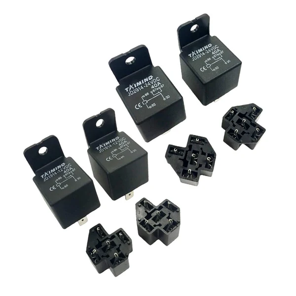 Eco-Friendly Maxbell Automotive Relay with PCB Holder 12V 24V JD1914 12V Healthy