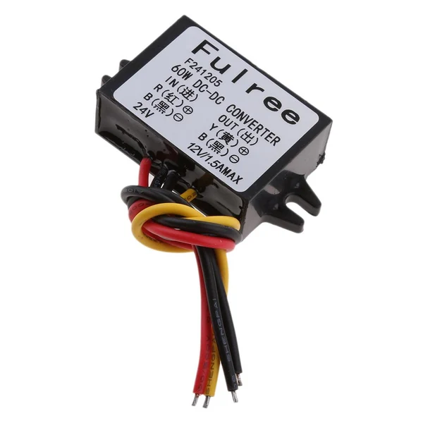 Consistent Maxbell DC DC Converter 24V to 12V 1.5A Step-Down Buck Power Supply Module for Car Auto Black Fast