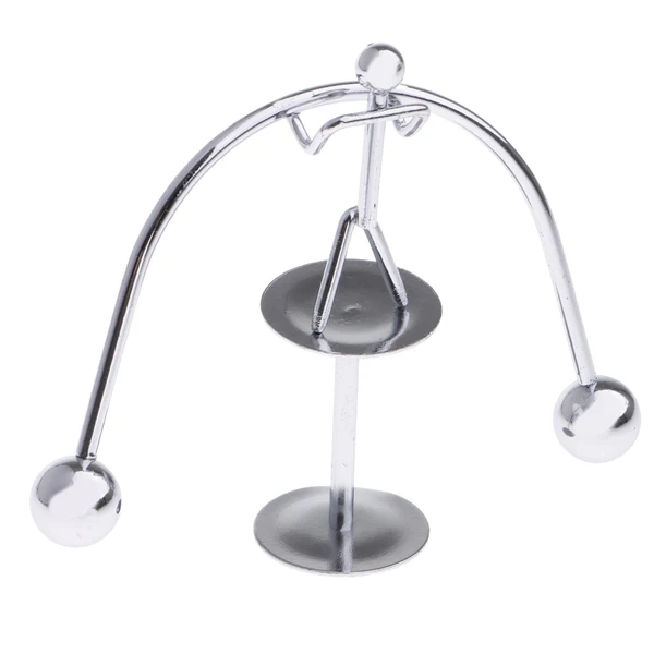 Comfortable Maxbell Mini Weightlifter Mold Desk Decor Perpetual Balance Educational Motion Toy Metal Weightlifting Gadget Office Home Decoration Optimized
