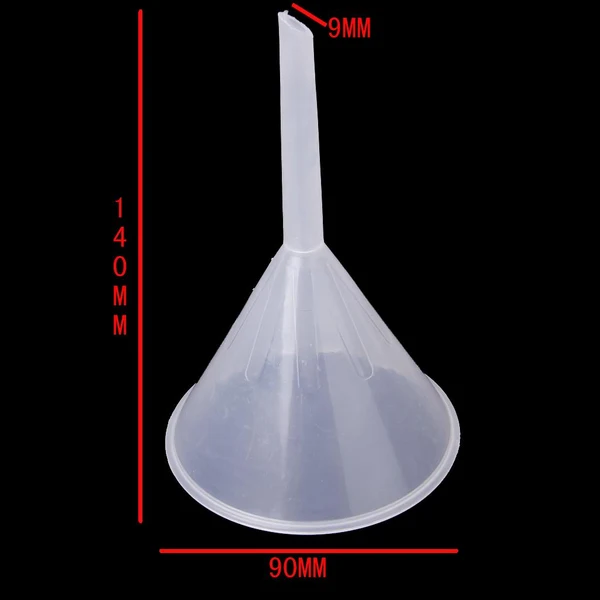 Superior Maxbell 90mm Plastic Transparent Funnel for Kitchen Laboratory Garage Car Liquids Trusted
