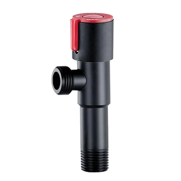 Reliable Maxbell Plumbing Valve Wall Outlet Black Faucets Shower Angle Valve Accessory Red 2 Comfortable