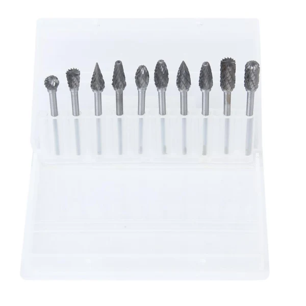Quality Maxbell 10pcs Tungsten Steel YG8 Carbide Rotary Burr 6mm Head Diameter Consistent