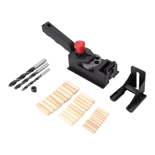 Excellent Maxbell Drill Guide Dowel Straight Hole Woodworking Positioner 36pcs Durable