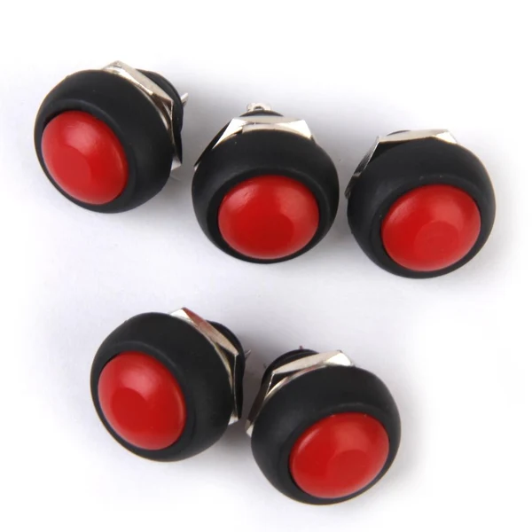 Original Design Maxbell 5 x Momentary Push Button Horn Switch for Doorbell Boat Car Waterproof Red Advanced