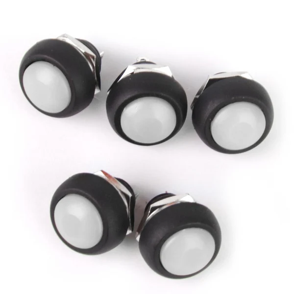 Proven Maxbell 5 x Momentary Push Button Horn Switch for Doorbell Boat Car Waterproof White Natural