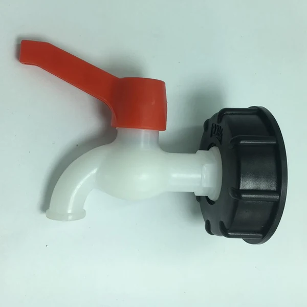 Convenient Maxbell 1 Pc PVC Thick Thread Connector Adapter Valve for Water Oil Ton Barrel DN20 Clean