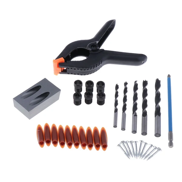 First-Class Maxbell 15 Degree Oblique Hole Positioner Woodworking DIY Carpentry Tools 34pcs Optimized