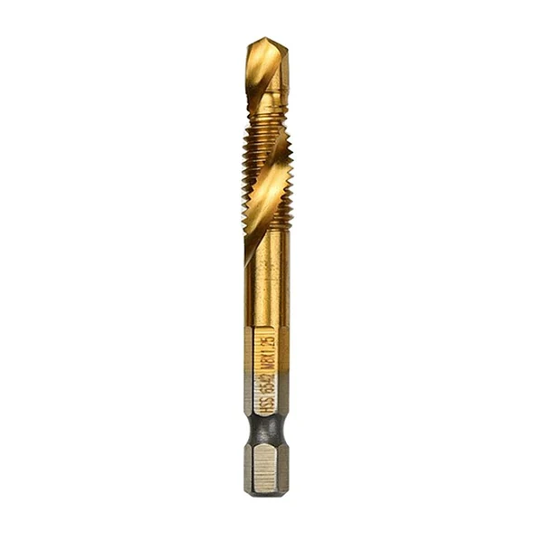 Innovative Maxbell Hand Tap Drill Bits M3 M4 M5 M6 M8 M10 Metalworking Tools M8x1.25mm Gold Original Design