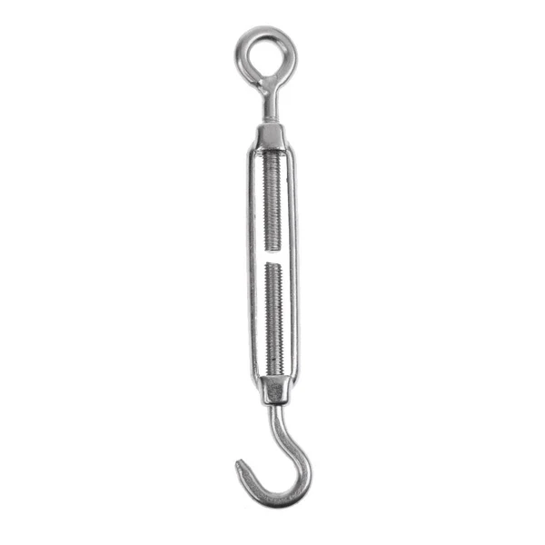 Solid Maxbell 304 Stainless Steel Hook Eye Turnbuckle Open Body Wire Rope Tightener M4 Traditional