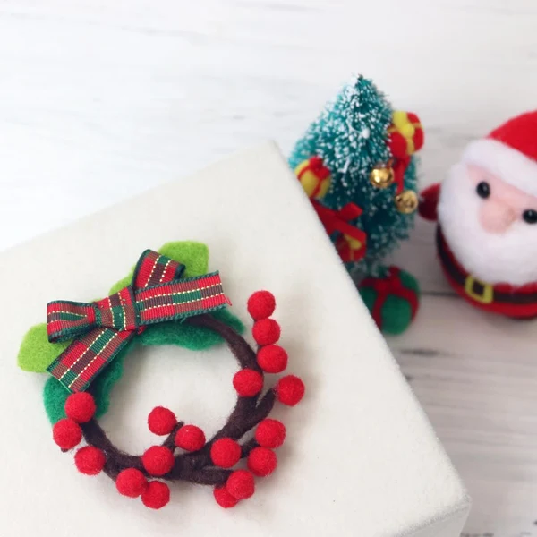 Natural Maxbell Brooch Needle Felting Kit For Beginners with Basic Tools Tutorials Wreath Secure