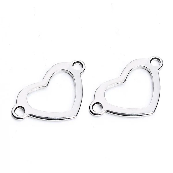 Premium Maxbell 20 Pieces Metal Flat Heart Shaped Blank Coin Stamping Charms Tag Pendants Outstanding