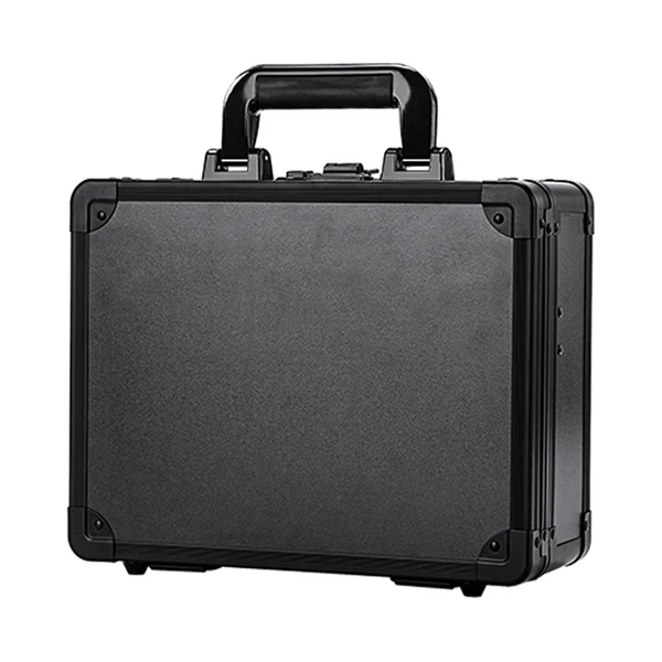 Pure Maxbell Large Barber Salon Tool Storage Travel Carry Case Hairdresser Organizer Box Black Smooth