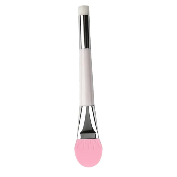 Soft Maxbell Double-headed Silicone Flexible Facial Mask Brushes for Face Smeared Clay pink Recyclable