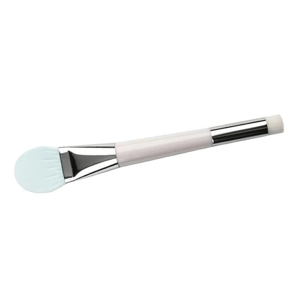 Healthy Maxbell Double-headed Silicone Flexible Facial Mask Brushes for Face Smeared Clay blue Safe