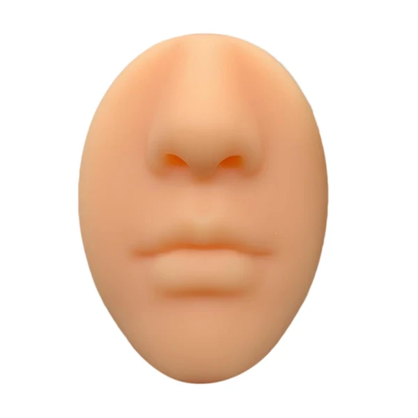 Relaxed Maxbell Silicone Face Model Portable Mannequin Flexible for Jewelry Display Nose Brown Premium Material