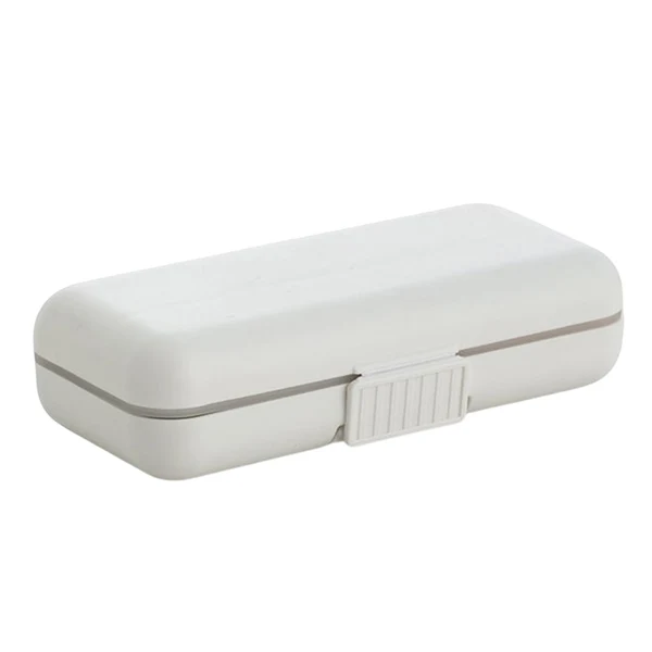 Powerful Maxbell Dustproof Pill Organizer Double Sealing Compact for Home Outdoor Office 8 Grids Breathable