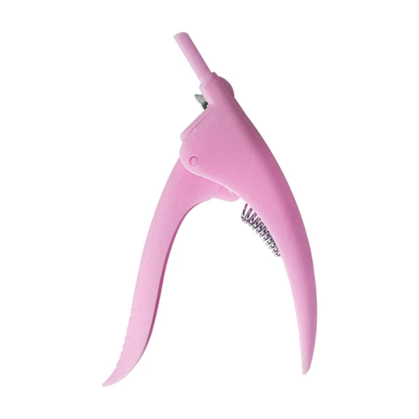 Efficient Maxbell False Nail Clipper Adjustable Sharp Blade Fake Nail Clippers for Home Salon Pink Excellent