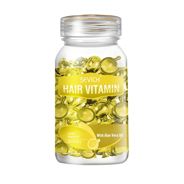 Advanced Maxbell Hair Vitamin Serum Capsule with Vitamins B5 Oil Repair Hair For Women yellow Dependable