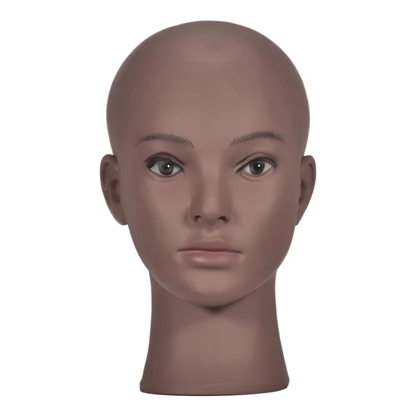 High-End Maxbell Manikin Wig Making Bald Mannequin Head Model Rack for Sunglasses Color 02 Healthy