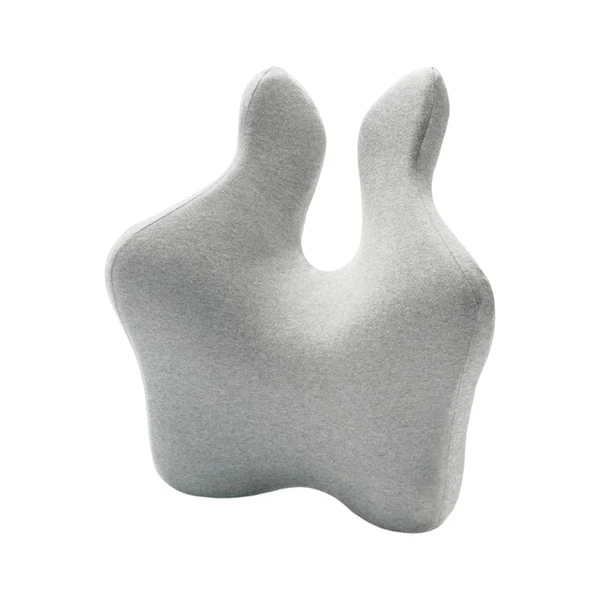 Superior Maxbell Lumbar Support Pillow Back Rest for recliner Office Chair Back Computer Desk Light Grey Prestigious