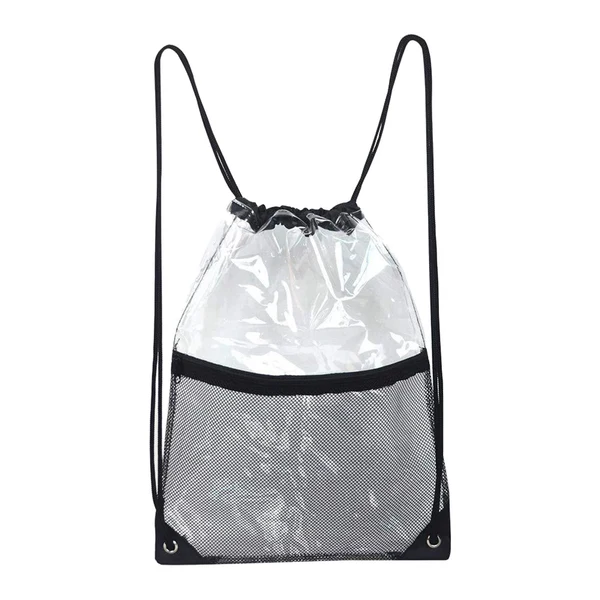 Verified Maxbell Clear Drawstring Bag Portable Draw String Sport Bag for Gym Traveling Sports High-Performance