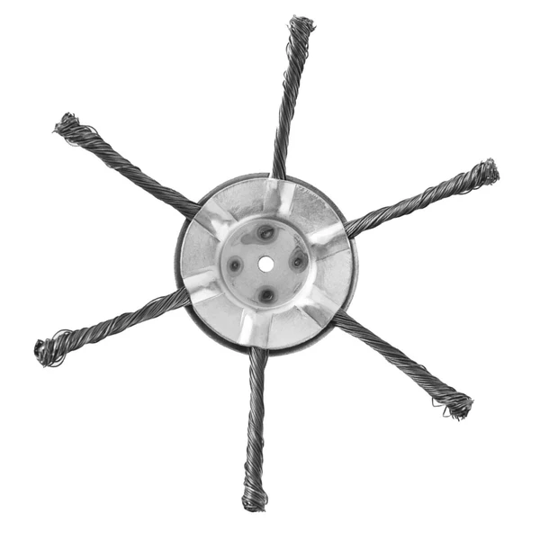 Casual Maxbell Trimmer Head Steel Wire Disc Brush Head for Gardening Lawnmower Rust Removal 6 Blade Flexible
