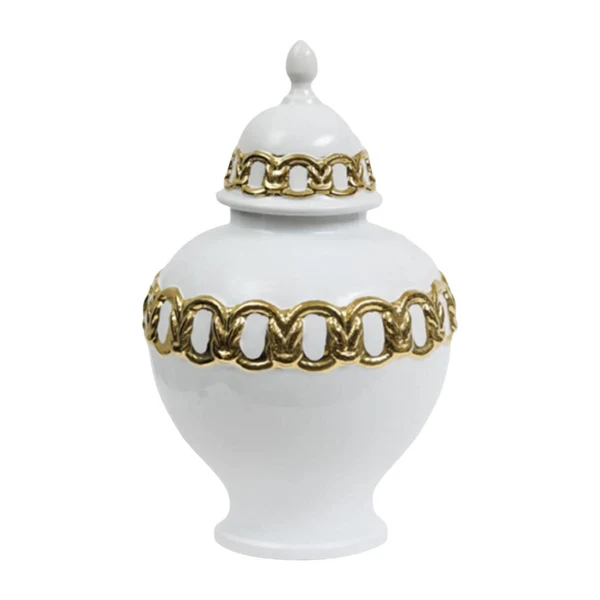 Trendy Maxbell Ceramic Ginger Jar with Lid Home Decor Porcelain Ginger Jar Gift Centerpiece 25cmx36cm Original