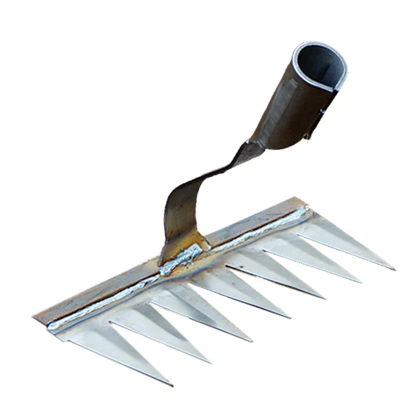 Original Maxbell Weeding Rake Traditional Hoe Gardening Tool for Soil Loosening Backyard 7 Tine Specialty