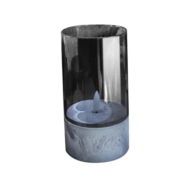 Verified Maxbell Flameless LED Candle Crafts Tea Light Candle for Living Room Hallway Bedroom 8cmx8cmx20cm Grey Pure