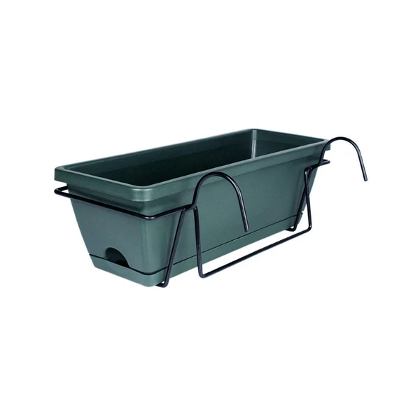 Elegant Maxbell Window Planter Box Hanging Garden Planter Deck Patio Balcony Railing Planter Green Breathable