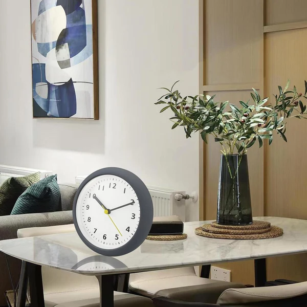 High-Grade Bathroom Clock Waterproof Suction Cup Wall Clock Modern Hanging Clock Secure