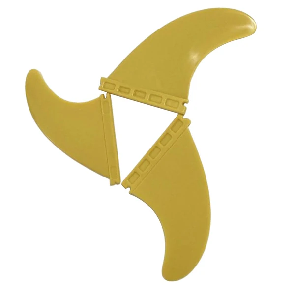 Luxury Maxbell Stand up Paddle Board Fin 3Pcs Set Surfboard Fins for Surfboard Repair Parts Yellow Solid