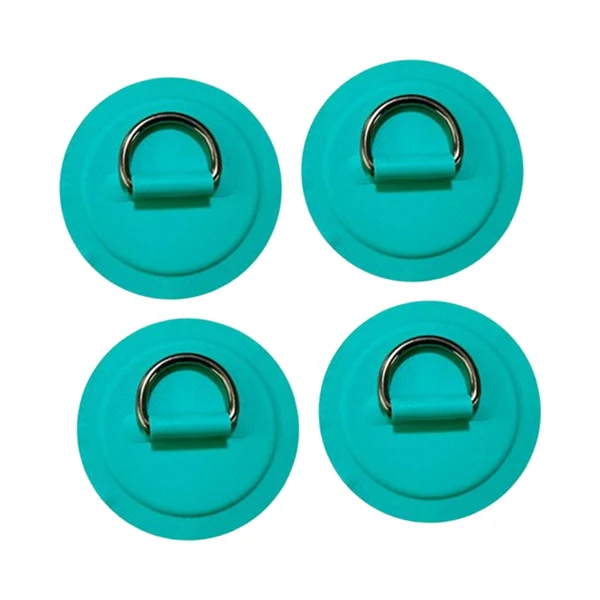 Professional Maxbell 4Pcs D Rings Patch Stainless Steel Cord Buckles for Boat Paddle Board Dinghy Green Casual