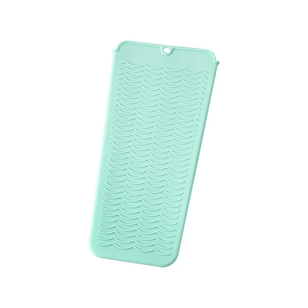 Sophisticated Maxbell Silicone Heat Resistant Mat Pouch for Curling Iron Hair Straightener Barber Green Powerful